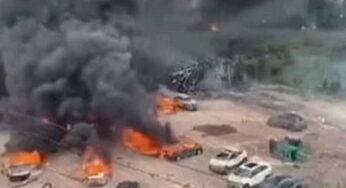 ‪Oil Truck Explodes in China, 10 Killed, 117 Injured