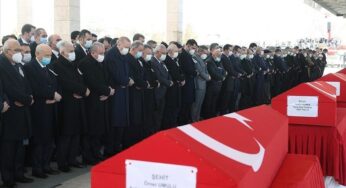 Ceremony held for killed soldiers from helicopter crash