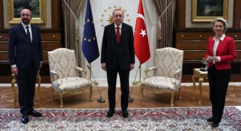 Turkish President receives top EU officials in Ankara