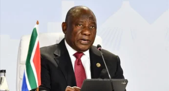 South Africa’s president begins working state visit in Uganda